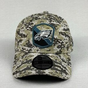 NEW ERA 39THIRTY Philadelphia Eagles 2023 Salute To Service Camo Hat Fitted L/XL